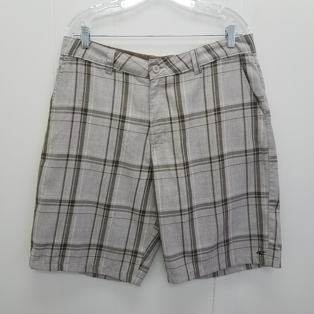 O'Neil "Coronado" Plaid Flat Front Shorts